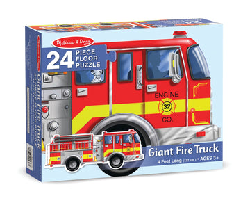 Melissa & Doug Giant Fire Truck Floor Puzzle - Toyworld