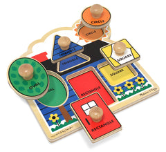 Melissa & Doug Knob Puzzle First Shapes Img 1 - Toyworld
