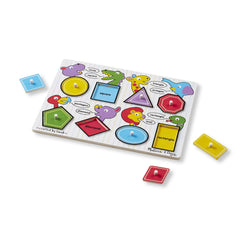 Melissa & Doug Peg Puzzle Shapes Img 1 - Toyworld