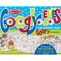 Melissa Doug Googly Eyes Coloring Pad Goofy Animals - Toyworld