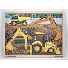 Melissa & Doug Diggers At Work Wooden Puzzle - Toyworld