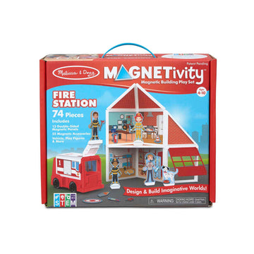 Melissa & Doug Magnetivity Fire Station - Toyworld