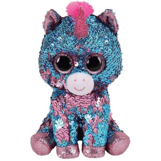 Beanie Boos - Regular Sequins Celeste Aqua Pink Unicorn | Toyworld