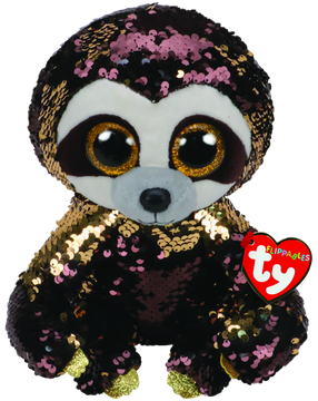 Ty Beanie Boo Medium Sequins Dangler Sloth - Toyworld