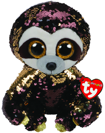 Ty Beanie Boo Medium Sequins Dangler Sloth - Toyworld