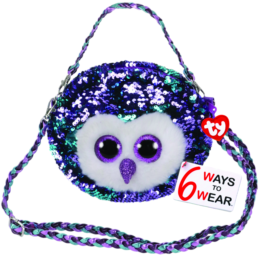 Ty Beanie Boo Sequins Purse Moonlight Owl - Toyworld