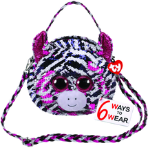 Ty Gear Sequins Zoey Pink Zebra Purse - Toyworld