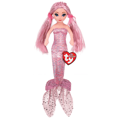 Ty Mermaids Sequin Cora Foil Pink Medium Mermaid | Toyworld