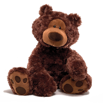 Gund Philbin Dark Brown Bear - Toyworld