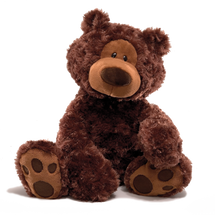 Gund Philbin Dark Brown Bear - Toyworld