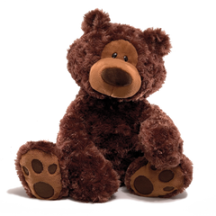 Gund Philbin Dark Brown Bear - Toyworld