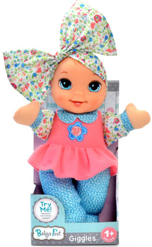 Baby's First Giggles Doll Pink Dress | Toyworld