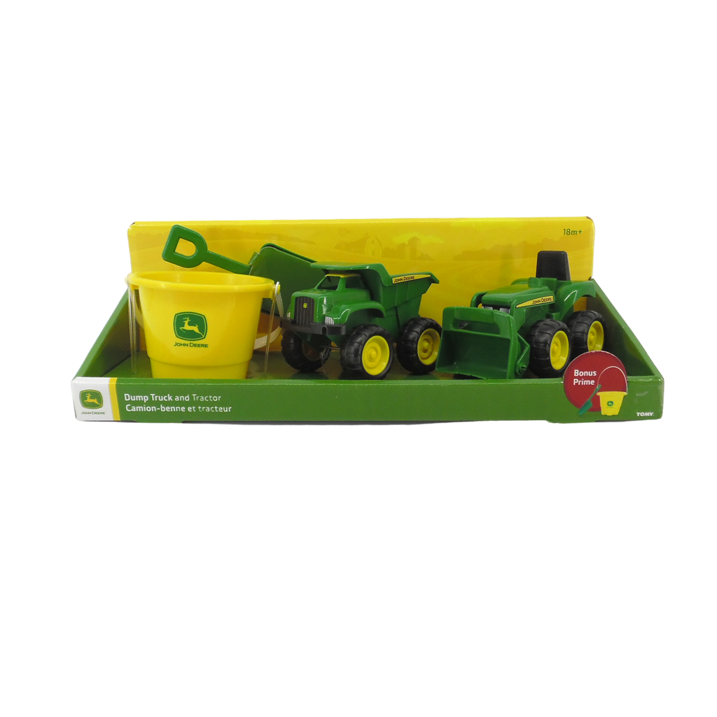 John Deere Sandbox Tractor And Dumper With Bucket | Toyworld