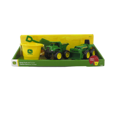 John Deere Sandbox Tractor And Dumper With Bucket | Toyworld