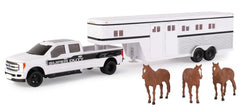 Big Roads 1:32 Ford F350 With Horse Trailer - Toyworld