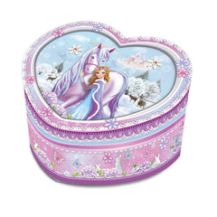 Princessmermaid Heart Shaped Jewellery Box Assorted Styles - Toyworld