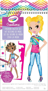 Crayola Creations Fashion Sketch Set - Toyworld