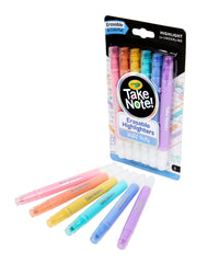 Crayola Take Note Erasable Highlighters Pastel Party Img 1 - Toyworld