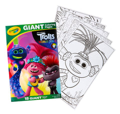 Crayola Giant Coloring Pages Trolls 2 Img 2 - Toyworld