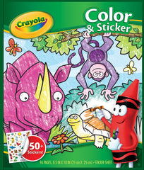 Crayola Color And Sticker Book Animals | Toyworld