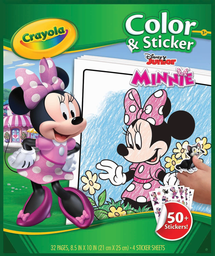 Crayola Color & Sticker Book Disney Minnie Mouse - Toyworld