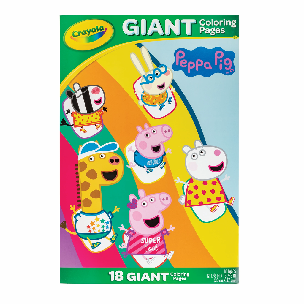 Crayola Giant Coloring Pages Peppa Pig - Toyworld