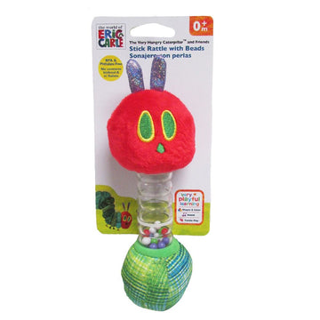 The Very Hungry Caterpillar Stick Rattle With Beads - Toyworld