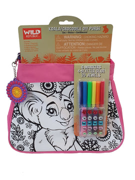 Wild Republic Diy Purse Pink Koala Or Crocodile - Toyworld