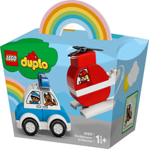 Lego Duplo Fire Helicopter & Police Car - Toyworld