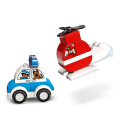 Lego Duplo Fire Helicopter & Police Car Img 1 - Toyworld