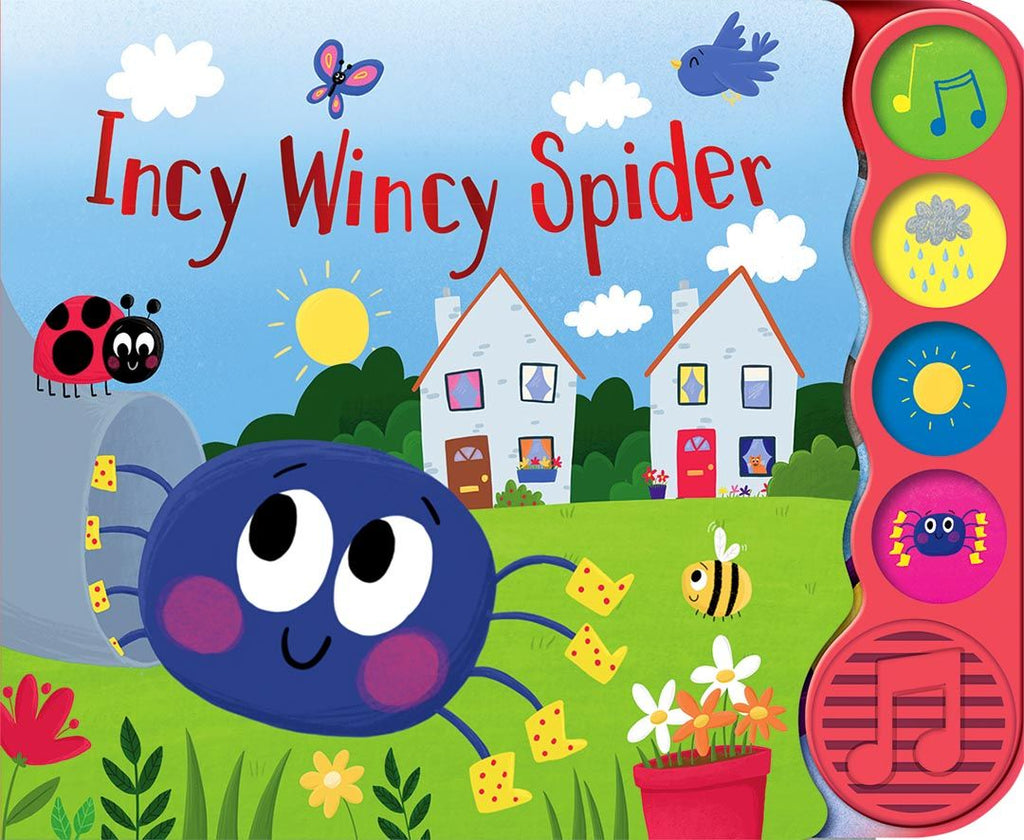 Incy Wincy Spider 4 Button Book - Toyworld