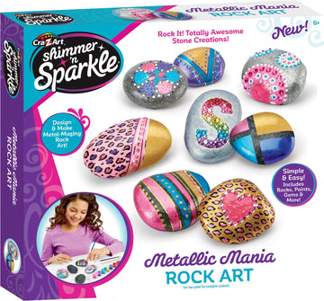 Shimmer N Sparkle Metallic Mania Rock Art | Toyworld