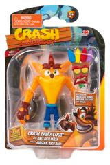 CRASH BANDICOOT FIGURES CRASH BANDICOOT WITH AKU AKU MASK