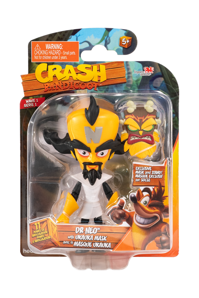 CRASH BANDICOOT FIGURES DR NEO WITH UKA UKA MASK