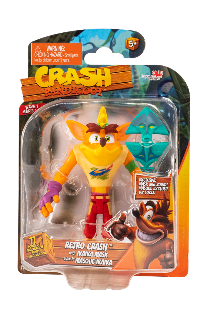 CRASH BANDICOOT FIGURES CRASH BANDICOOT WITH IKA IKA MASK