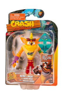 CRASH BANDICOOT FIGURES CRASH BANDICOOT WITH IKA IKA MASK