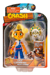 CRASH BANDICOOT FIGURES COCO WITH KUPUNA MASK