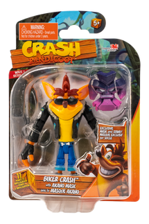 CRASH BANDICOOT FIGURES CRASH BANDICOOT WITH AKANO MASK