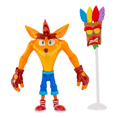 CRASH BANDICOOT FIGURES CRASH BANDICOOT WITH AKU AKU MASK