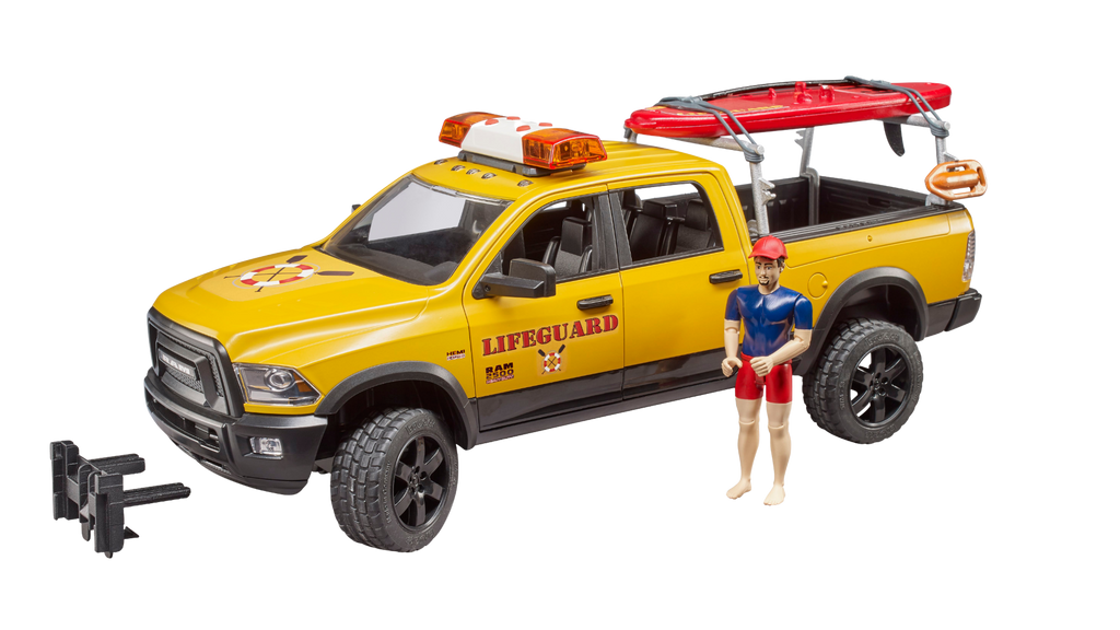 BRUDER 1:16 RAM 2500 POWER WAGON - LIFE GUARD WITH FIGURE