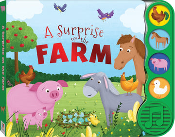 A Surprise On The Farm 4 Button Book - Toyworld