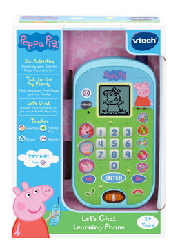 Vtech Peppa Pig Lets Chat Learning Phone - Toyworld