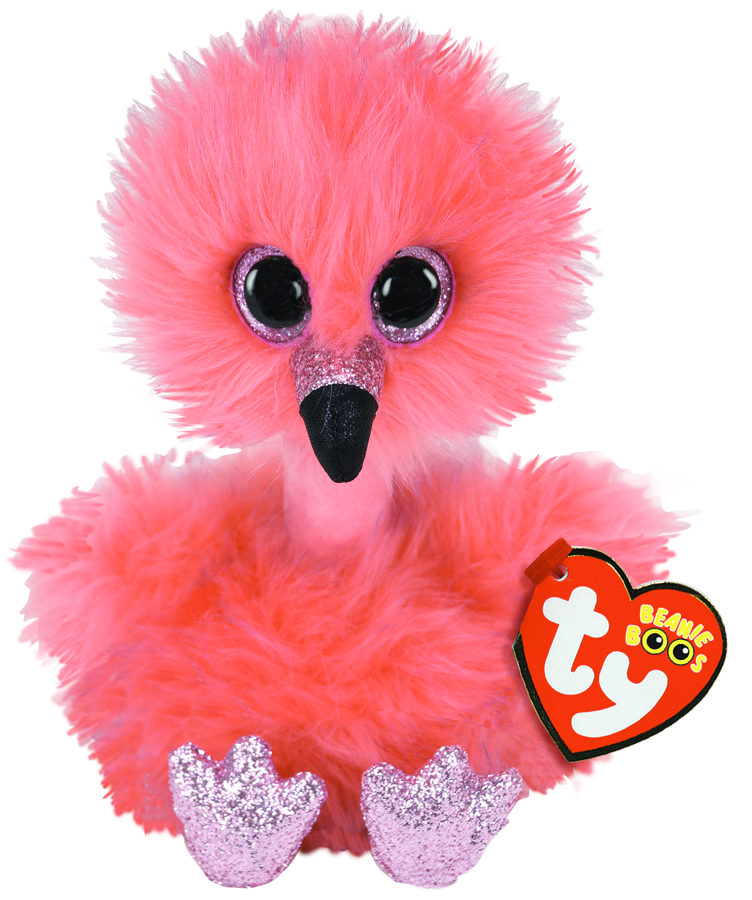 Ty Beanie Boo Regular Franny Flamingo Long Neck - Toyworld