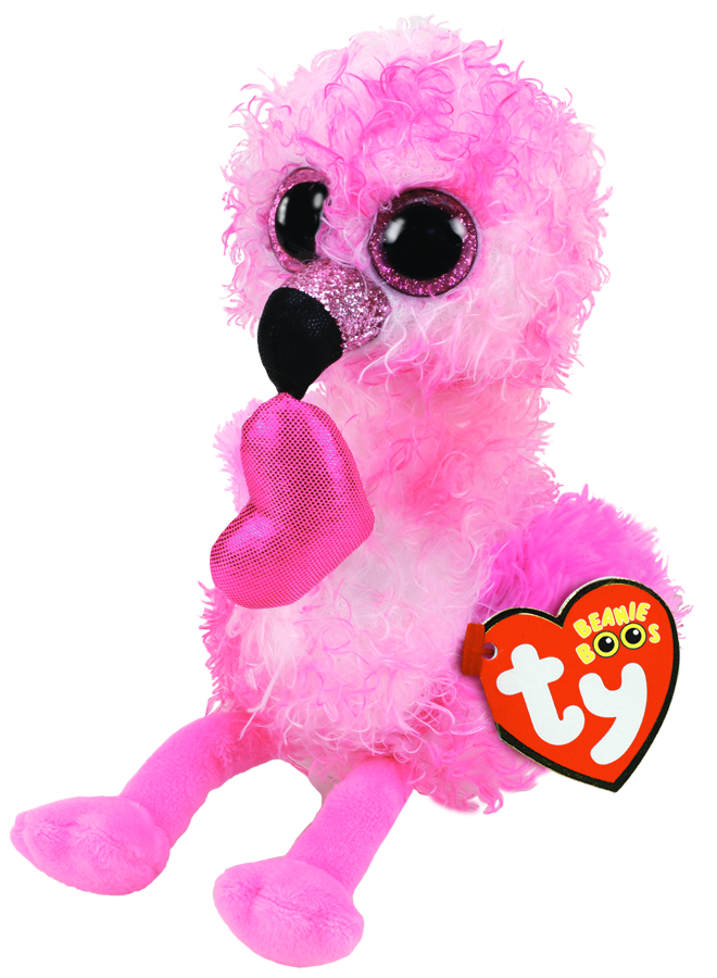 Ty Beanie Boo Regular Valentine Dainty Flamingo - Toyworld