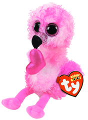 Ty Beanie Boo Regular Valentine Dainty Flamingo - Toyworld