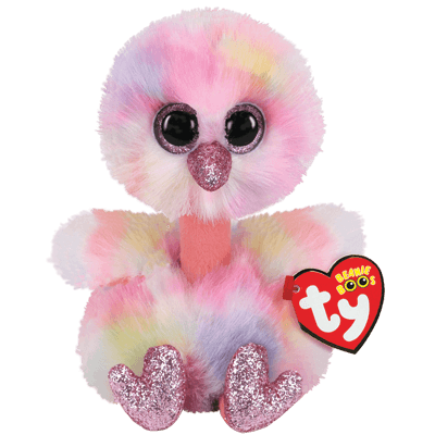 Ty Beanie Boo Regular Avery Multi Ostrich - Toyworld