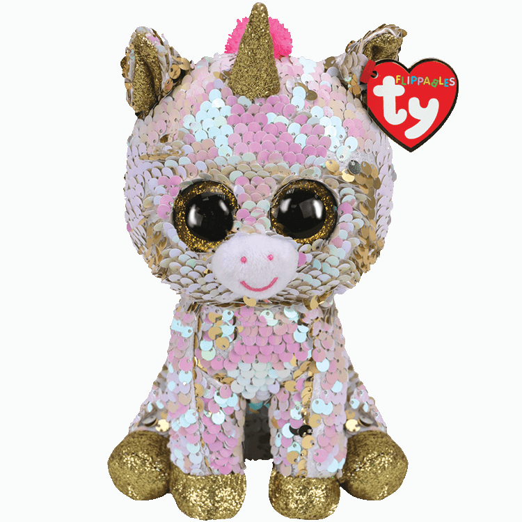 Ty Beanie Boo Medium Sequins Fantasia Unicorn - Toyworld