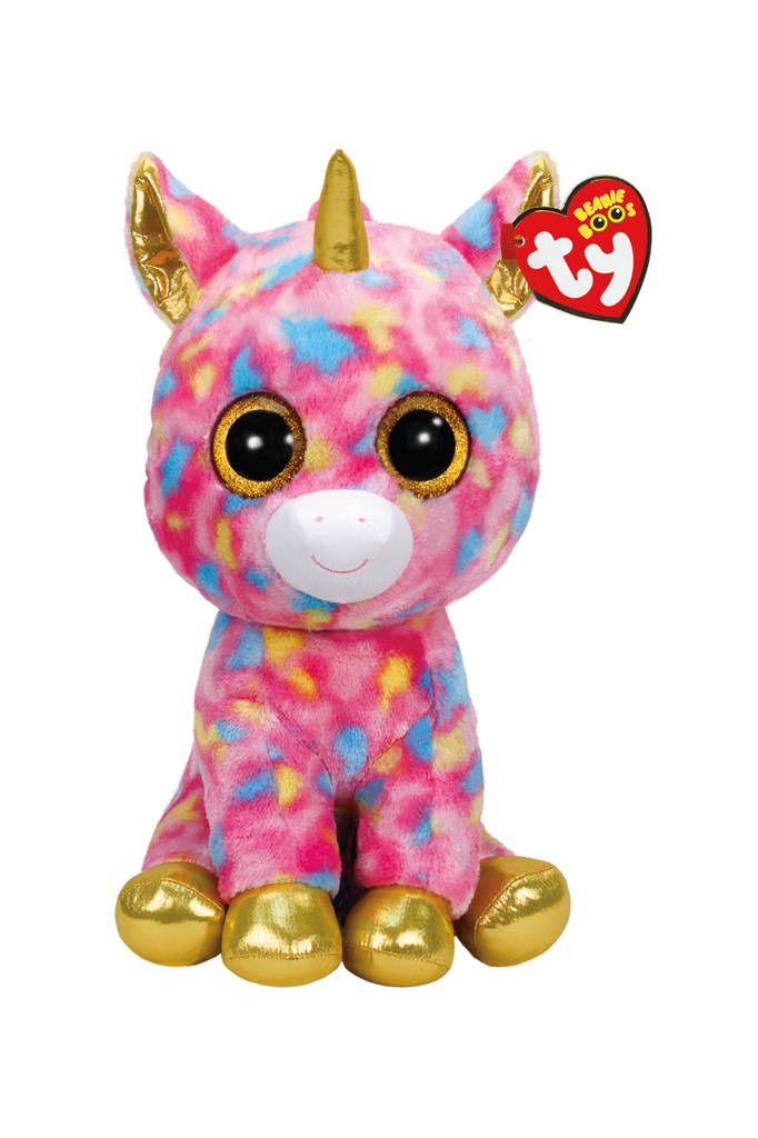 Beanie Boos Large Fantasia Multicolor Unicorn - Toyworld