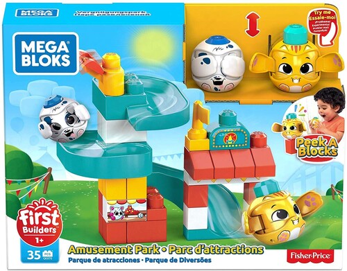 Megabloks World Of Peek A Blocks Chase N Slide Playhouse - Toyworld