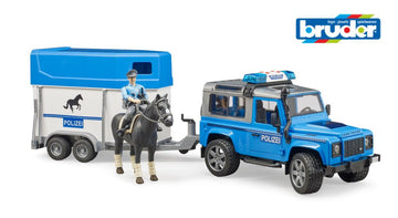 Bruder Landrover Defender Police Vehicle - Toyworld